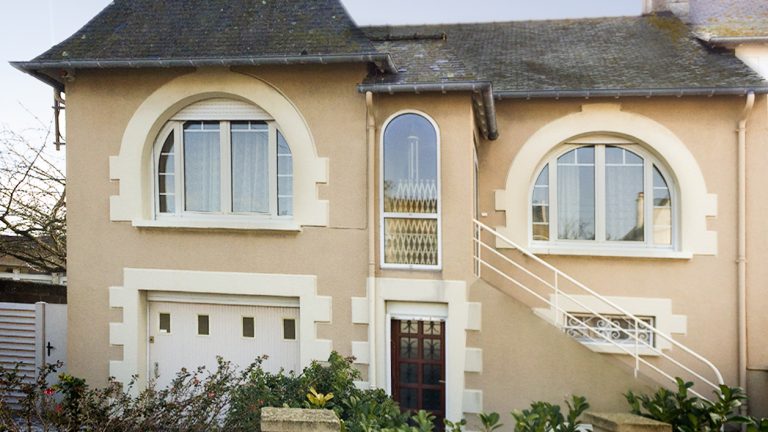 Facade avant coté rue de la maison à Saint Malo