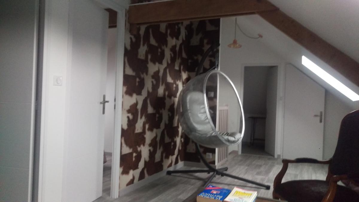 pièce à vivre des combles salon/salle de jeux